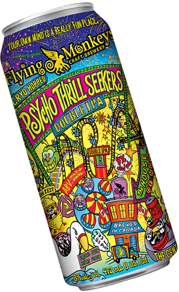 Psycho Thrill Seekers DOUBLE IPA | Flying Monkeys Craft Brewery